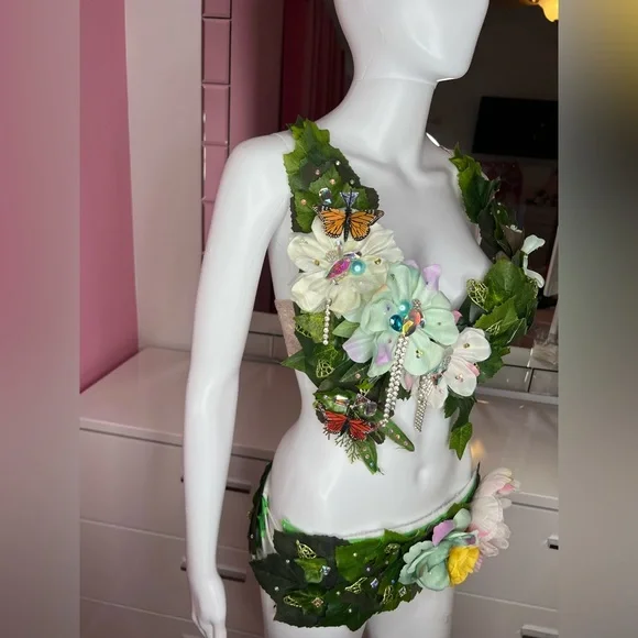 SEXY Fairy Costume 32 D Lingerie Custom Hand Made - Picture 8 of 12